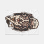 Dog Waking Professional Dog Walker Hat Graphic  Fleecedecke (Vorderseite (Horizontal))