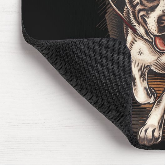 Dog Waking Professional Dog Walker Hat Graphic  Mousepad (Ecke)