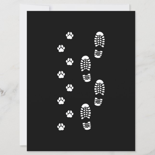 Dog Walk Foot Print Dog Walker Dog Walking (Vorderseite)