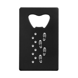 Dog Walk Foot Print Dog Walker Dog Walking Geldbeutel Flaschenöffner