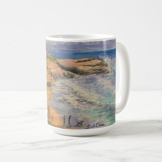 Dog Walk Kaffee Tasse (VorderseiteRechts)