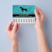 Dog Walker 5.6 x 4.5 Abreißen des Flyers Aquamarin Flyer (Gruppe)
