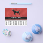 Dog Walker 5.6 x 4.5 Abreißen des Flyers Rot und S Flyer (Einzeln)
