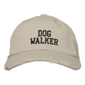 Dog Walker Bestickte Kappe (Vorderseite)