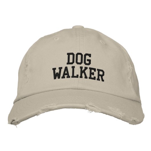 Dog Walker Bestickte Kappe (Vorderseite)