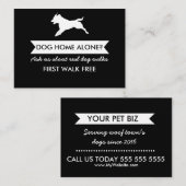 Dog Walker Business Card - Personalizable Visitenkarte (Vorne/Hinten)