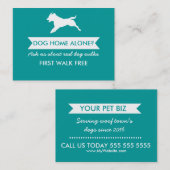 Dog Walker Business Card - Personalizable Visitenkarte (Vorne/Hinten)