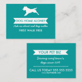 Dog Walker Business Card - Personalizable Visitenkarte (Vorne/Hinten)