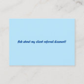 Dog Walker Business Card Telefonnummerkarte (Rückseite)