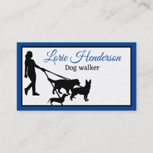 Dog Walker Business Card Visitenkarte