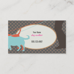Dog Walker Business Card Visitenkarte