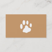 Dog Walker Business Card Visitenkarte (Rückseite)