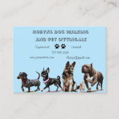 Dog Walker Business Card Visitenkarte (Vorderseite)