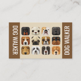 Dog Walker Business Card Visitenkarte