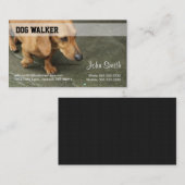 Dog Walker Business Card Visitenkarte (Vorne/Hinten)