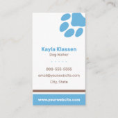 Dog Walker Business Card Visitenkarte (Vorderseite)