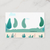 Dog Walker Business Card Visitenkarte (Rückseite)