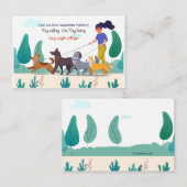 Dog Walker Business Card Visitenkarte (Vorne/Hinten)