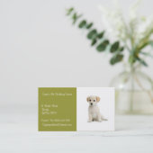Dog Walker Business Card Visitenkarte (Stehend Vorderseite)