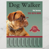 Dog Walker Business Flyer Ad (Vorderseite)