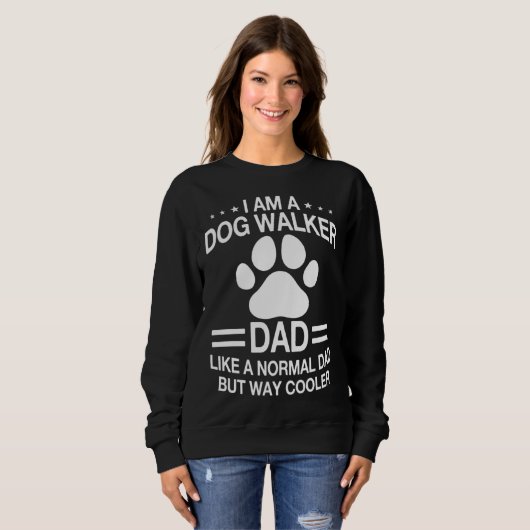 Dog Walker Dad Saying Dog Trainer Men Sweatshirt (Vorne ganz)