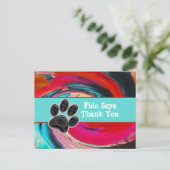 Dog Walker Dank Gefärbte Krawatte Pet Sitter Viele Postkarte (Stehend Vorderseite)