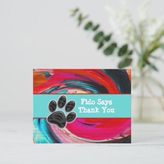 Dog Walker Dank Gefärbte Krawatte Pet Sitter Viele Postkarte (Stehend Vorderseite)