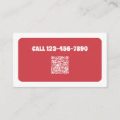 Dog Walker Dog Sitter QR Visitenkarte (Rückseite)