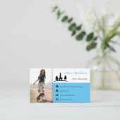 Dog Walker | Dog Trainer | Pflege von Haustieren Visitenkarte (Stehend Vorderseite)