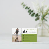 Dog Walker | Dog Trainer | Pflege von Haustieren Visitenkarte (Stehend Vorderseite)