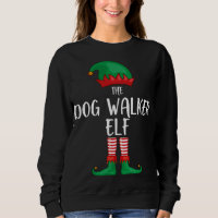 Dog Walker Elf WeihnachtsParty Matching Family Paj
