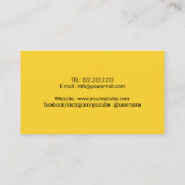 Dog Walker für den Haustier-Sitter - Drucke Gold f Visitenkarte (Rückseite)