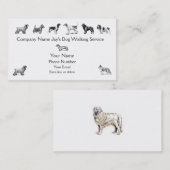 Dog Walker Groomer Pet Care Service Custom Company Visitenkarte (Vorne/Hinten)