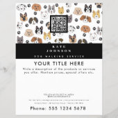 Dog Walker Grooming Dog Trainer Vet Dog Wellness-C Flyer (Vorne)