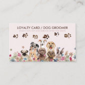 Dog Walker Grooming Petsitter Sale Loyalty Visitenkarte (Vorderseite)