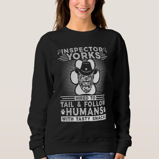 Dog Walker Inspector Yorks Sheriff Dog Trainer Yo Sweatshirt (Vorderseite)