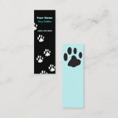 Dog Walker Mini Business Card Visitenkarte (Vorne/Hinten)