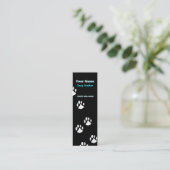 Dog Walker Mini Business Card Visitenkarte (Stehend Vorderseite)