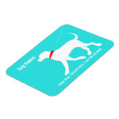 Dog Walker Pet Business Labrador Moderne Küste Magnet (Linke Seite)