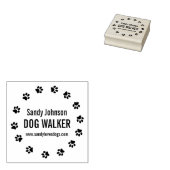 Dog Walker Pet Business Maßgeschneiderte Briefmark Gummistempel (Stempel)