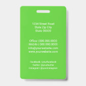 Dog walker / Pet Care Sitting Ausweis (Rückseite)