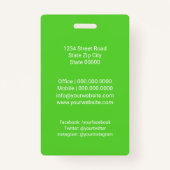 Dog walker / Pet Care Sitting Ausweis (Rückseite)