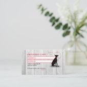 Dog walker / Pet Care Sitting Visitenkarte (Stehend Vorderseite)