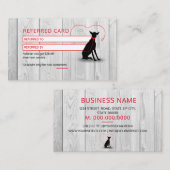 Dog walker / Pet Care Sitting Visitenkarte (Vorne/Hinten)