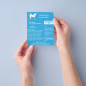 Dog Walker & Pet Sitter Aquamarin Flyer (Gruppe)