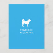 Dog Walker & Pet Sitter Aquamarin Flyer (Hinten)