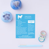 Dog Walker & Pet Sitter Aquamarin Flyer (Einzeln)
