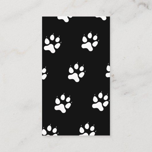 Dog Walker Pet Sitter Benutzerdefiniertes Foto Sch Visitenkarte (Rückseite)