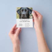 Dog Walker Pet Sitter Benutzerdefiniertes Foto Wei Flyer (Gruppe)