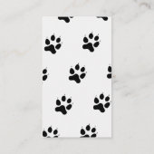 Dog Walker Pet Sitter Benutzerdefiniertes Foto Wei Visitenkarte (Rückseite)